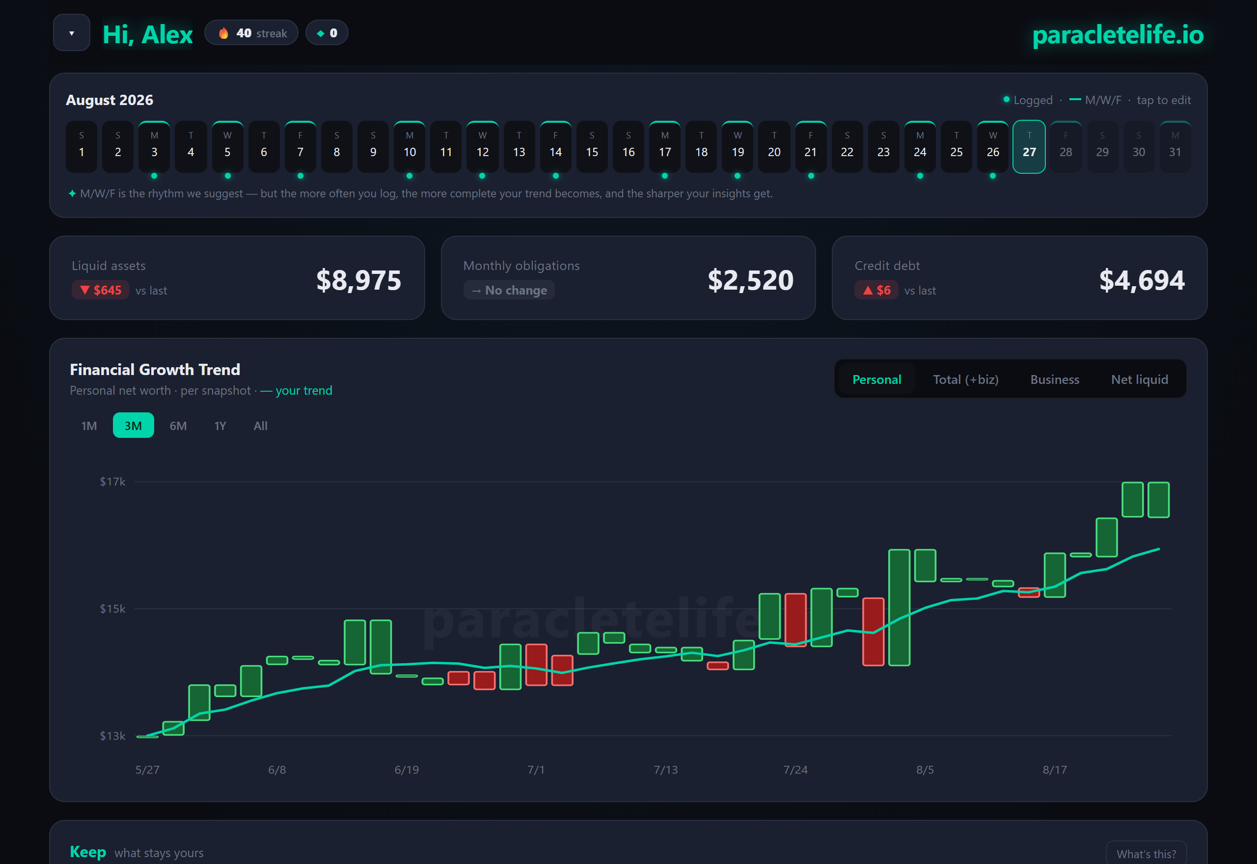 The Studio in dark mode